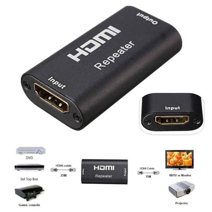 ELEGIANT 1080p HDMI Antenna Splitter Repeater Signal Amplifier Booster Adapter Extender UP TO 40 Meters Transmission...