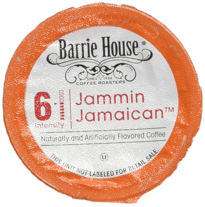 Barrie House Jammin Jamaican Flavored coffee Single Cup Capsule, 24 Count N5