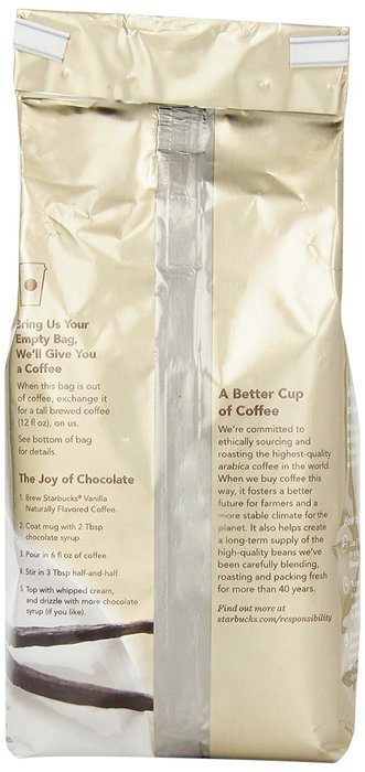 Starbucks Natural Fusions Vanilla Ground Coffee, 11 Ounce (Pack of 2) N5