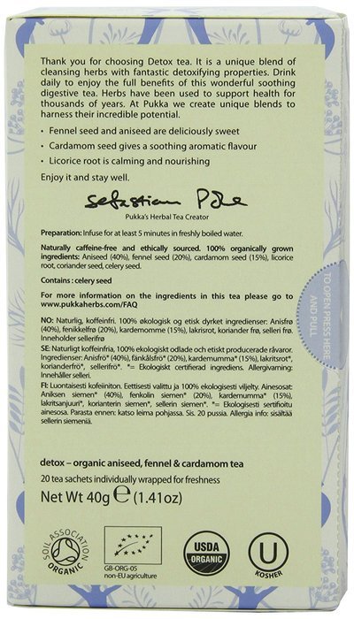 Pukka Organic Teas, Cleanse, 20 Count N74