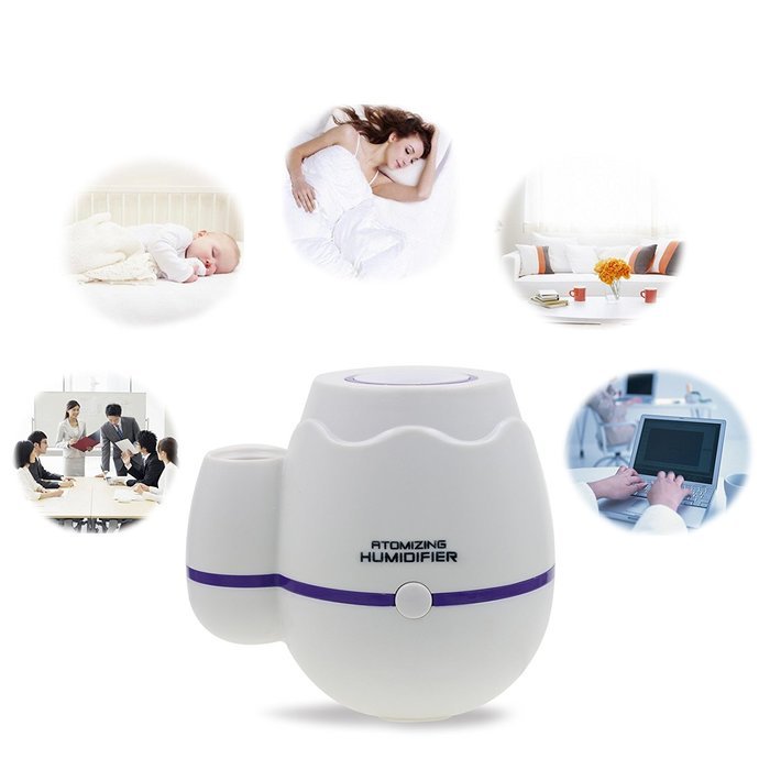 GetMine Flower Arranging and Air Humidification Multi-use Home or Office Desktop Mini Mist Humidifier, Pink N13