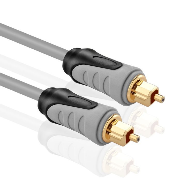 TNP Gold Plated Toslink Digital Optical Audio Cable (10 Feet) N2