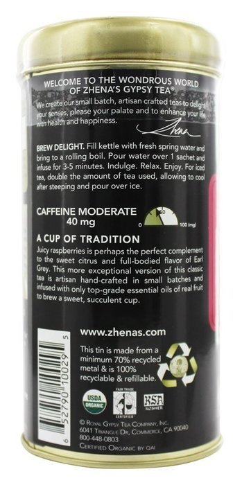 Zhena's Gypsy Tea, Coconut Chai, 22 Count Black Tea Sachets N6