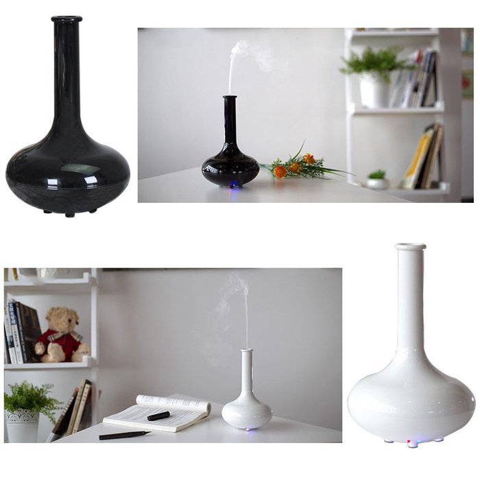 Yontree Essential Oil Diffuser Classic Wood Grain Ultrasonic Humidifier Ancient Vase Sweet Humidifier for Home... N22