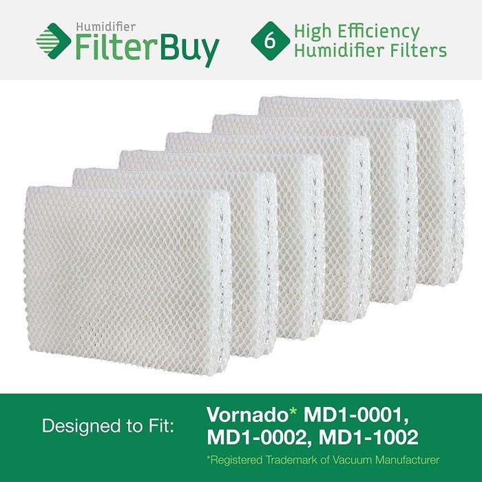 Vornado MD1-0001, MD1-0002, MD1-1002 Humidifier Wick Filter. Designed by FilterBuy to fit all Vornado Evaporative... N2