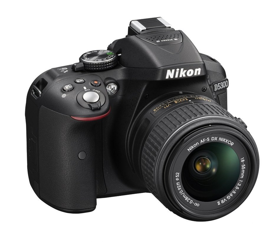 Nikon D5300 DX-format Digital SLR Kit w/ 18-55mm VR II and 55-300mm VR Lens Kit (Black) N2