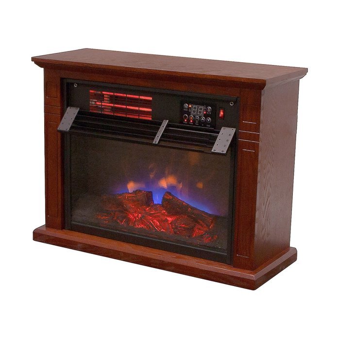 Fanala 1500W Quartz Infrared Electric Fireplace Heater with Remote Function 1800 sq.ft N5