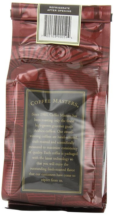 Coffee Masters Gourmet Coffee, Breakfast Blend, Ground, 12-Ounce Bags (Pack of 4) N3