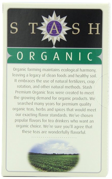 Stash Tea Organic Very Berry Herbal Tea, 18 Count Tea Bags in Foil (Pack of 6) N3