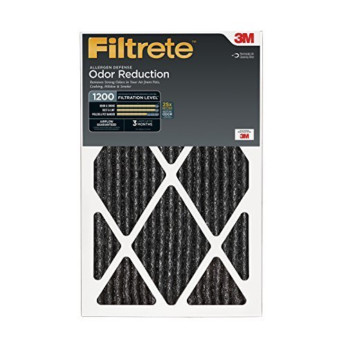 Filtrete Allergen Defense Odor Reduction Filter, MPR 1200, 16 x 25 x 1-Inches, 2-Pack by Filtrete