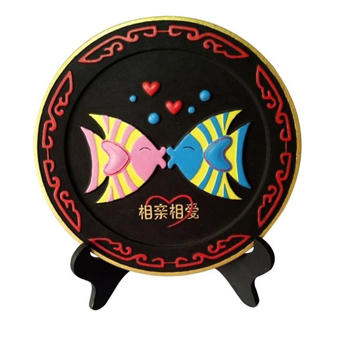 Traditional 218mm Activated Carbon Carving Artware Ornaments Customizable N2