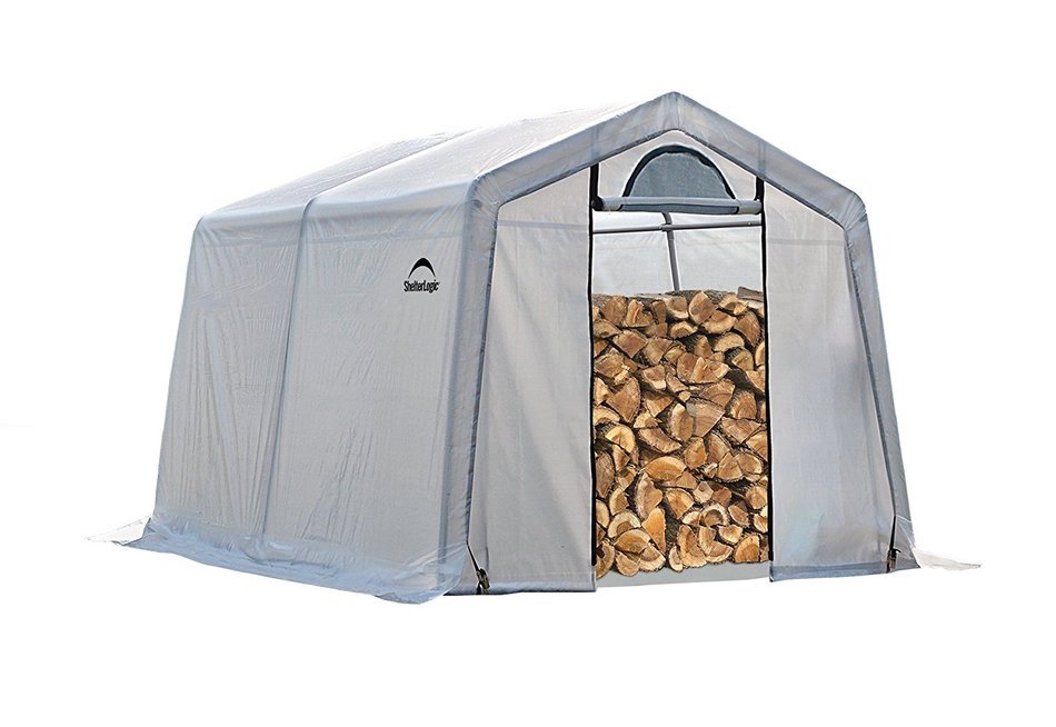 ShelterLogic 90397 5.5-Ounce Seasoning Shed with Clear PE Cover, 10 by 20 by 8-Feet N6
