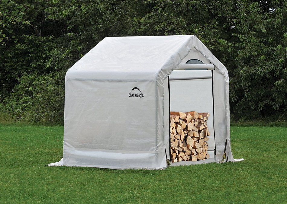 ShelterLogic 90397 5.5-Ounce Seasoning Shed with Clear PE Cover, 10 by 20 by 8-Feet N7