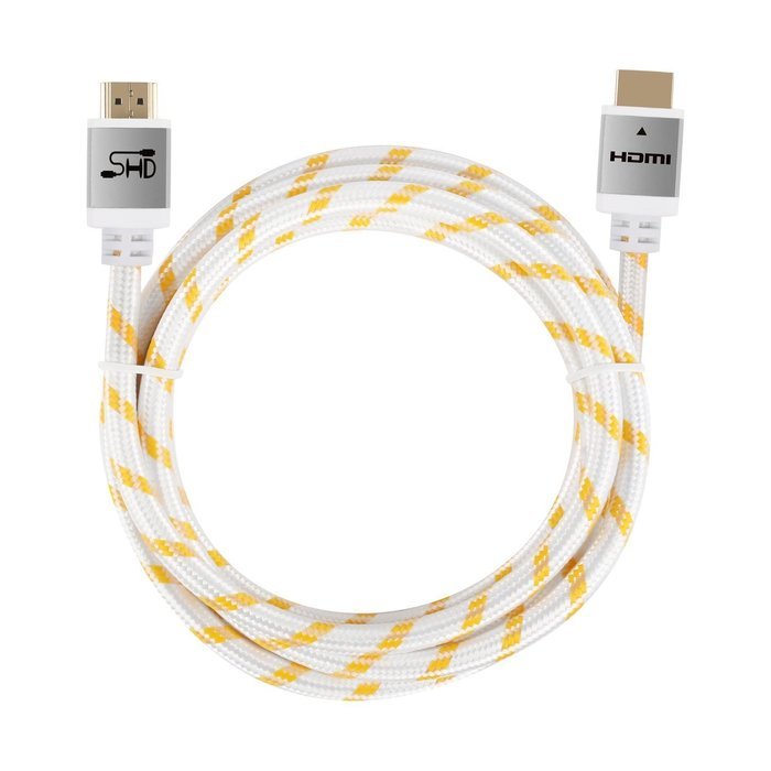 Super HD 4kx2k Ultra 2.0V HDMI Cable Support 3D, Ethernet, 1080P and Audio Return Channel(ARC), 50 Feet - Golden N6