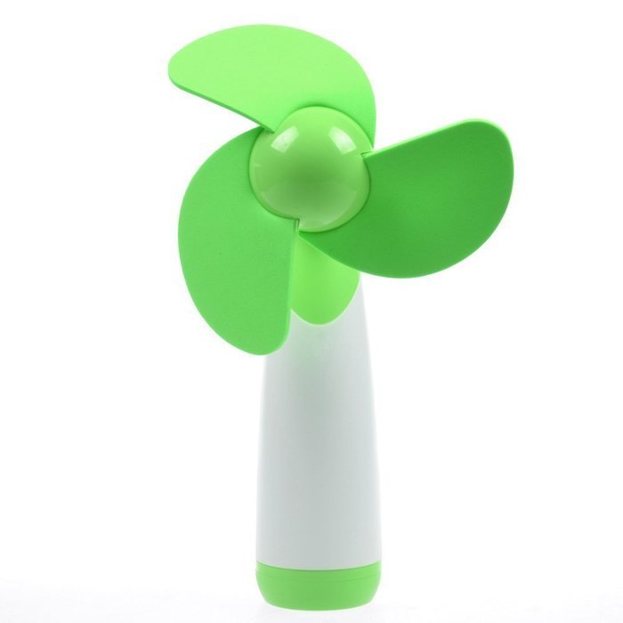 Ellami&reg;2Pcs green Personal Hand-held/Portable Battery Operated Mini Air Fan for Home and Travel