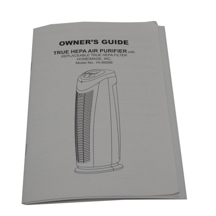 HOMEIMAGE TRUE HEPA AIR PURIFIER WITH UV Protection and ION -HI-9908E N3