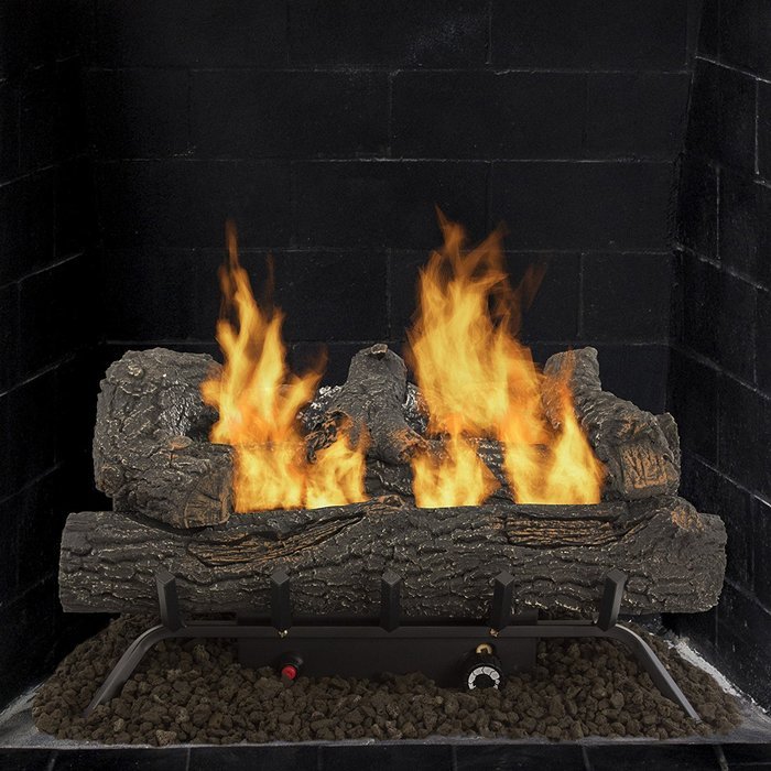 Pleasant Hearth VFL-SO24DT 30,000 BTU's 24" Southern Oak Vent Free Gas Log Set N4