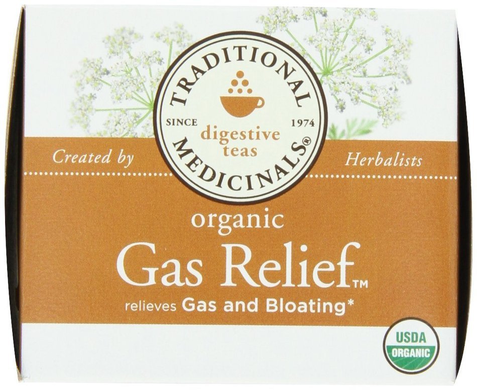 Traditional Medicinals Organic Tea Gas Relief 16 tea bags N6