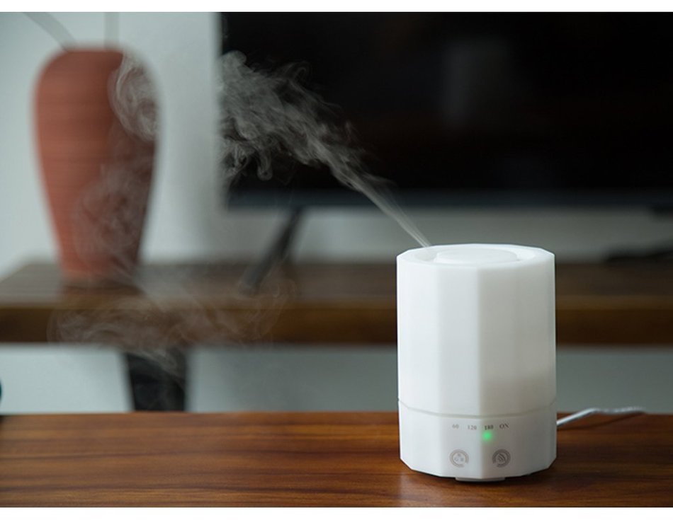 200ml Aromatherapy Essential Oil Diffuser, SolidPin Portable Ultrasonic Cool Mist Aroma Humidifier w/ 7 Color... N2