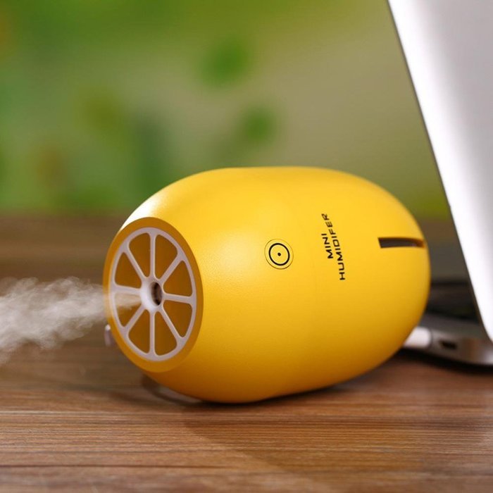 DaySeventh 2016 New Design Portable USB Humidifier Air Purifier Steam Diffuser Mist for Office Room Car (Yellow) N16