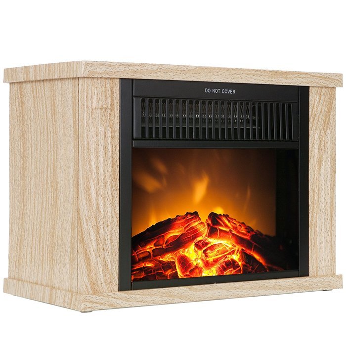 AKDY&reg; 13" Mini Freestanding Portable 2 Setting Electric Fireplace (White) N5