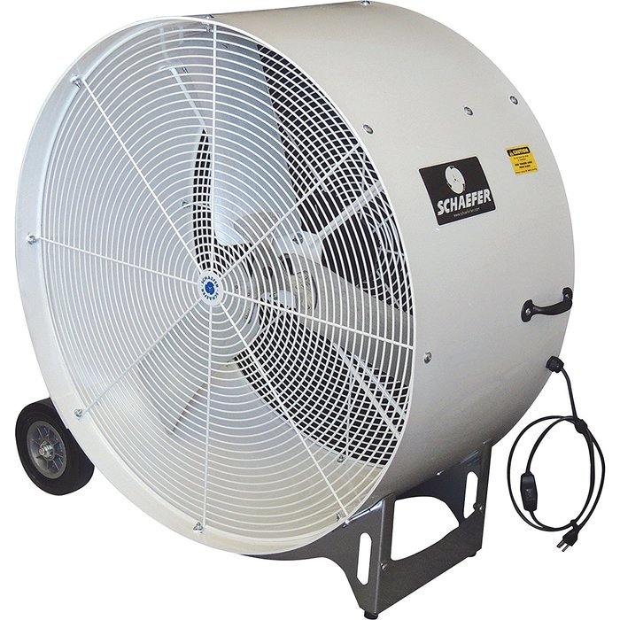 Schaefer Versa-Kool Mobile Drum Fan - 36in., 11,000 CFM, 1/2 HP, 115 Volt, Model# VKM36-O