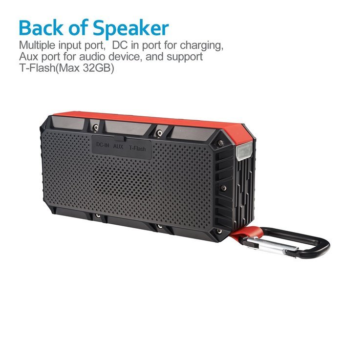 SENWOW Bluetooth 4.0 Portable Wireless Speaker, 10W Output Power With Enhanced Bass, IPX6 Waterproof, Build In... N2