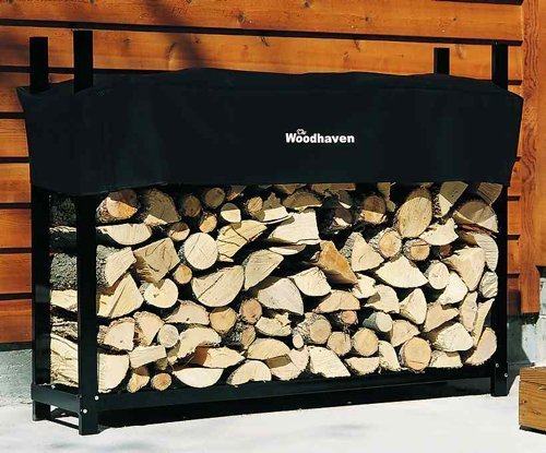 Woodhaven Log Rack 5ft with Cover