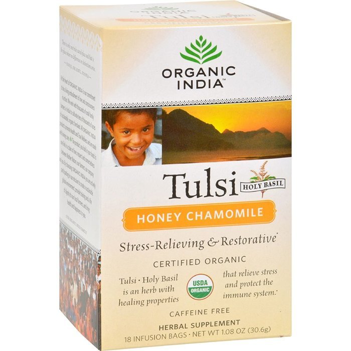 Organic India Tulsi Tea, Honey Chamomile, 18 Count