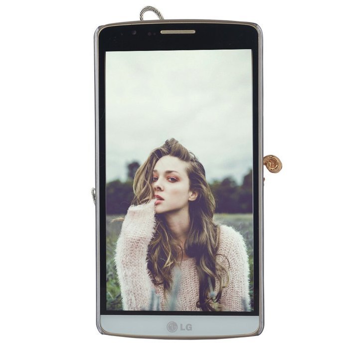 Spritech(TM) Bling Phone Case For LG G3 mini,3D Handmade Purple Crystal Silver Flower Pendant Accessary Design... N71