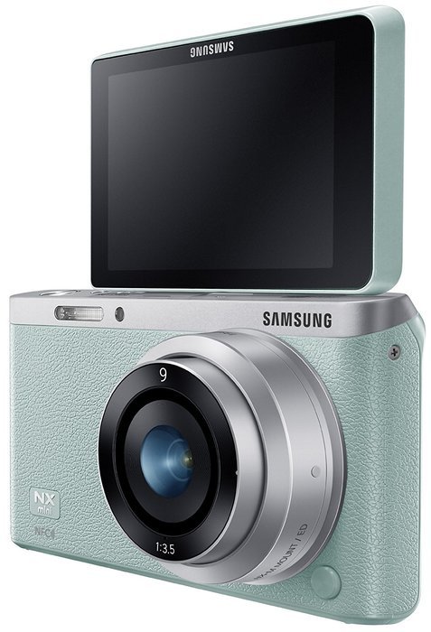 Samsung NX Mini 20.5MP CMOS Smart WiFi & NFC Mirrorless Digital Camera with 9-27mm Lens and 3" Flip Up LCD Touch...