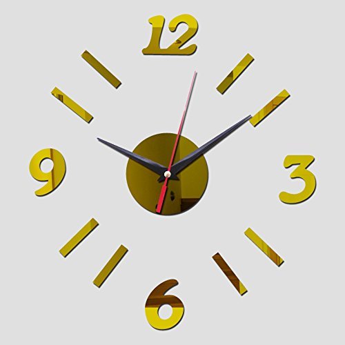 EverTrust(TM) new hot sale acrylic wall art clock safe modern design 3d crystal mirror watches home decoration... N2