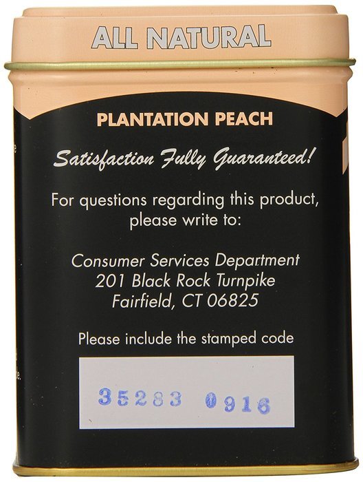 American Classic Loose Tea, Plantation Peach Tin, 2.3 Ounce N3