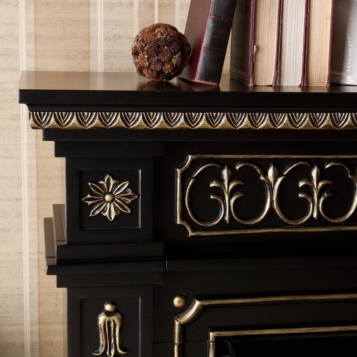 Donovan Electric Fireplace - Black N2