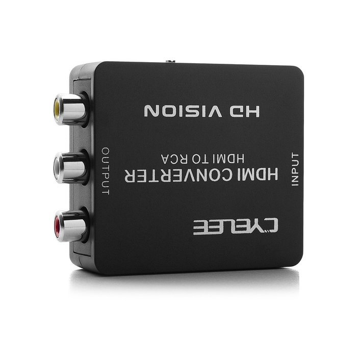 Cyelee 1080P HDMI to RCA Composite Video Audio Converter with HDMI Cable - 6 Feet(2 Meters) N4
