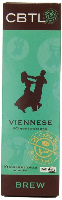 CBTL Viennese Brew Coffee Capsules By The Coffee Bean & Tea Leaf, 10 Count Box N2