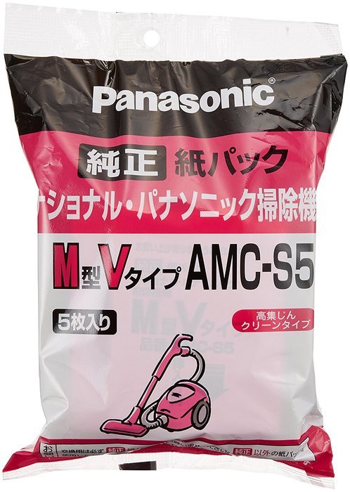 Panasonic AMC-S5 cleaner pack (V-Shaped Type M) AMC-S5 (5 pieces) (Japan Import)