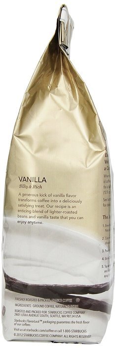Starbucks Natural Fusions Vanilla Ground Coffee, 11 Ounce (Pack of 2) N8
