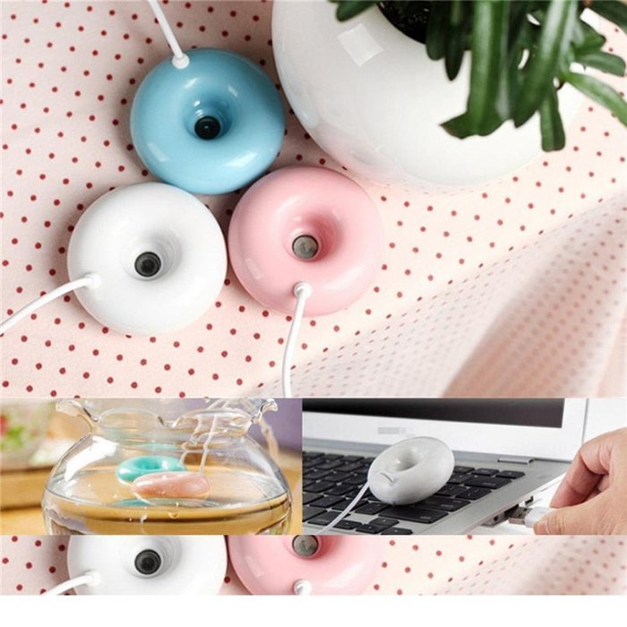 Ecosin Cool Mist Humidifier - Premium Humidifying Unit with Whisper-quiet Operation, Home Office Mini USB Donuts... N7