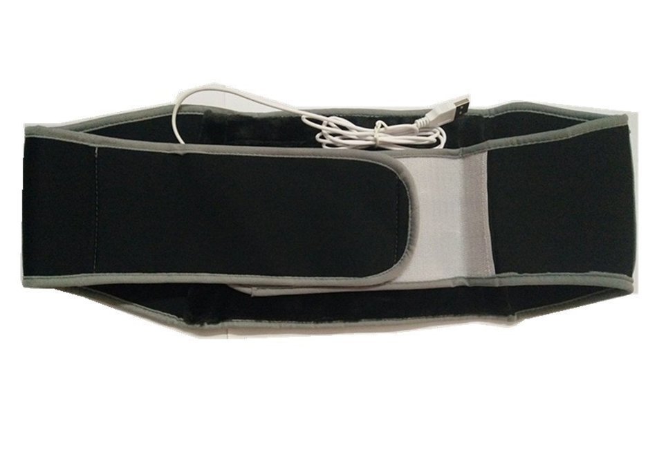 Portable Usb Heating Pad Waist Belt for Cold Weather Women Girls Tummy Belly Warmer (Black) N6