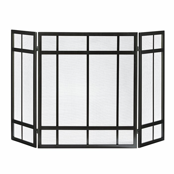 Pleasant Hearth Mission Style 3-Panel Fireplace Screen N2
