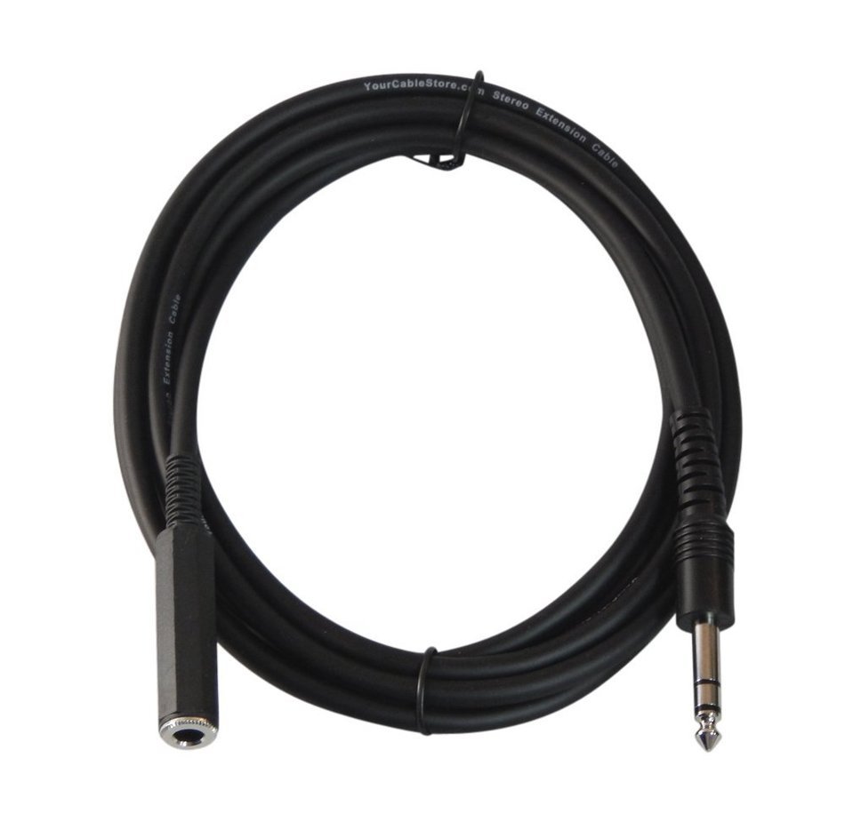 Your Cable Store 50 Foot 1/4" (6.3mm) Stereo Headphone Extension Cable N9