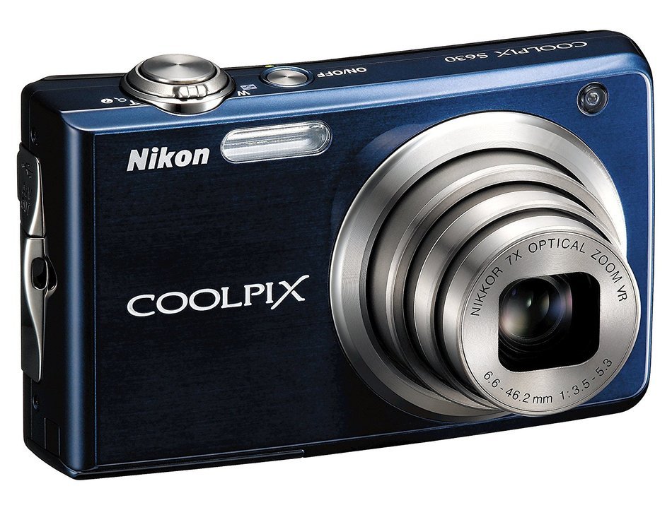 Nikon Coolpix S630 12MP Digital Camera with 7x Optical Vibration Reduction (VR) Zoom and 2.7 inch LCD (Midnight...
