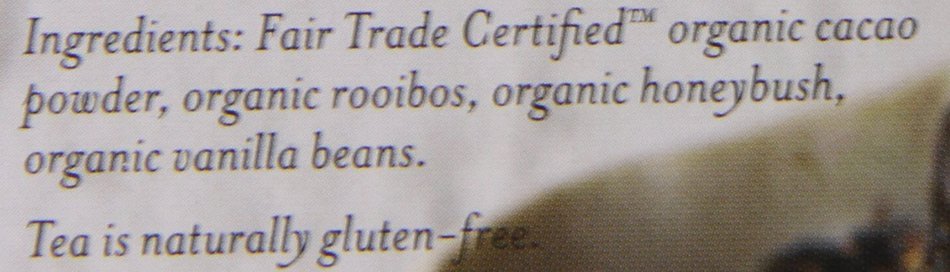 Numi Organic Indulgent Tea, Chocolate Rooibos, Caffeine Free Herbal Teasan, 12 Count Tea Bags (Pack of 3) N49