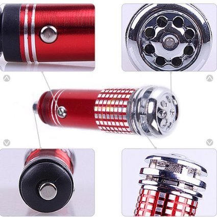 LED Auto Oxygen Bar Freshener Smoke Air Purifier Ionizer Vehicle 12V Can Also Be Used As Air Neutralizer in Car... N2