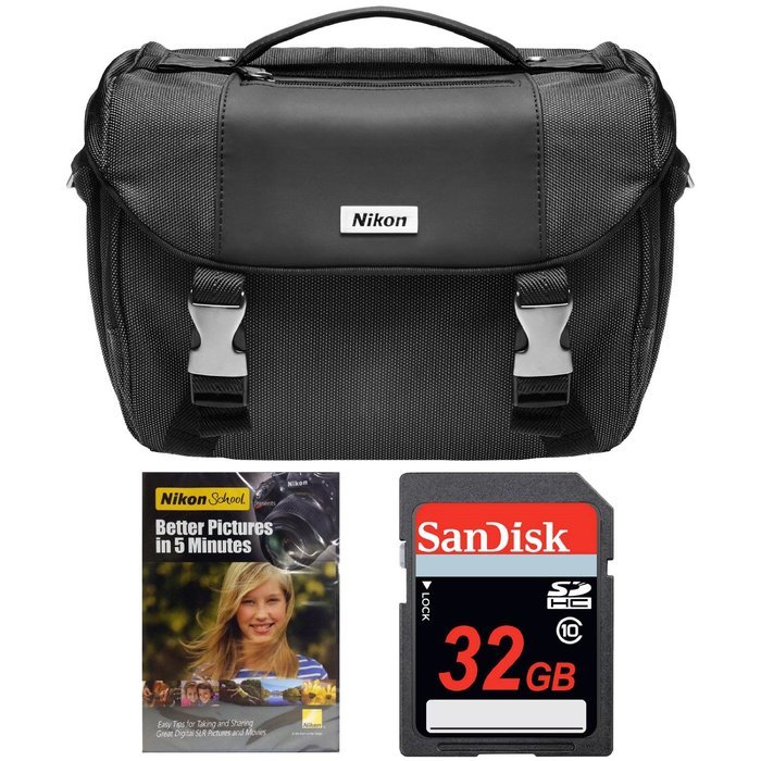 Nikon D5300 DX-format Digital SLR Kit w/ 18-55mm VR II and 55-300mm VR Lens Kit (Black) N6