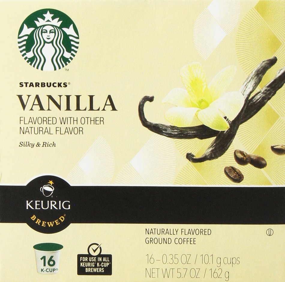 Starbucks Vanilla Coffee Keurig K-Cups, 32 Count (0.35 oz each) N4