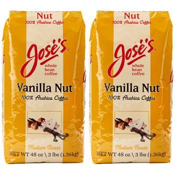 Jose&rsquo;s Vanilla Nut Whole Bean Coffee 3 lb. Bag 2-pack