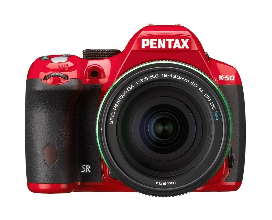 Pentax K-50 16MP Digital SLR Camera Kit with DA L 18-55mm WR f3.5-5.6 Lens (White) N9