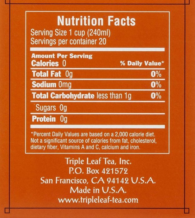 Triple Leaf Ginger Tea Bags, 20 ct, 3 pk N2